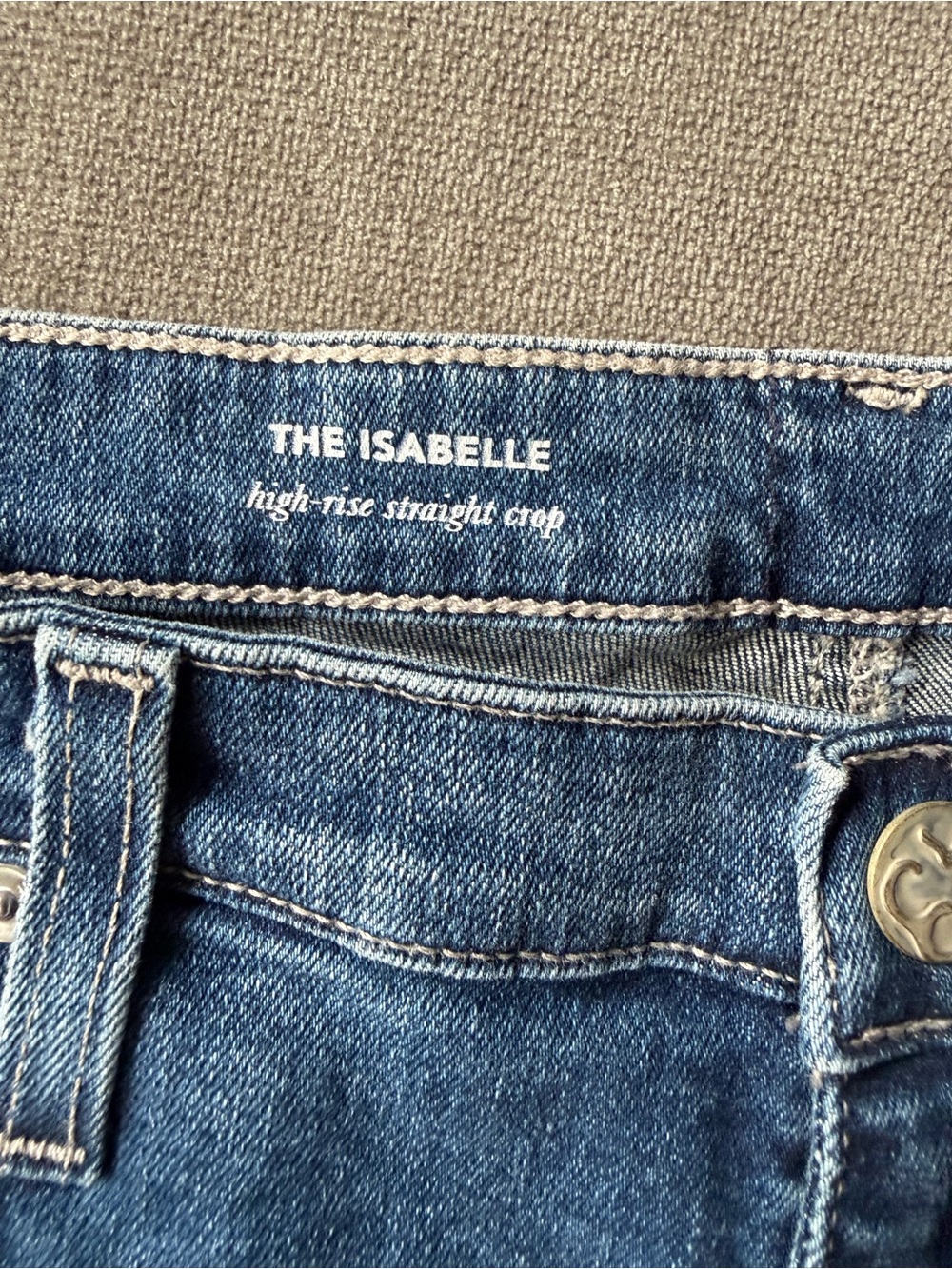 AG Adriano Goldschmied Isabelle High Rise Straight Crop Jeans Blue 32 EMP1753RH - Picture 2 of 4